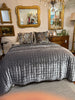 Velvet quilt grey