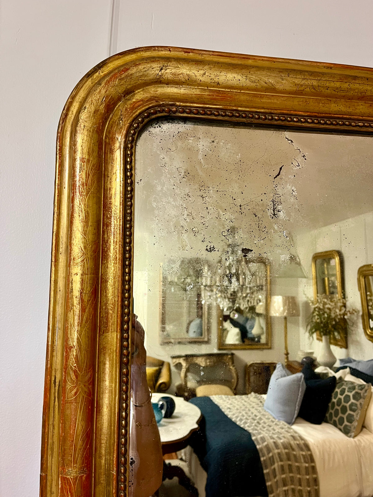 ✅French Louis Phillipe mirror H113 W80