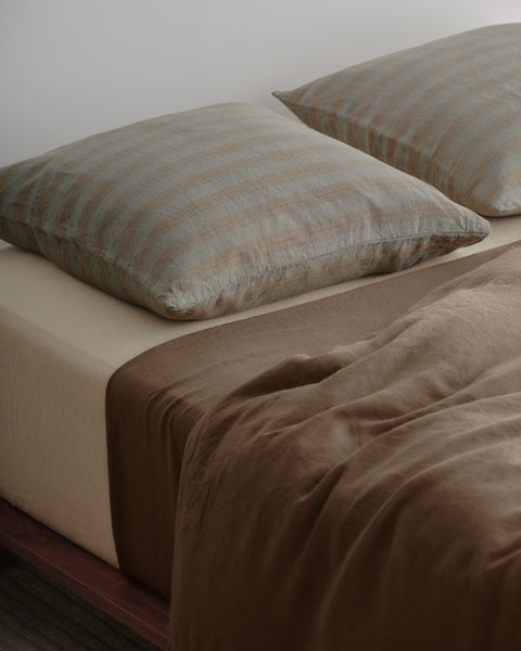 Hale Mercantile Basix Linen stripe Euro Cushion 65/65