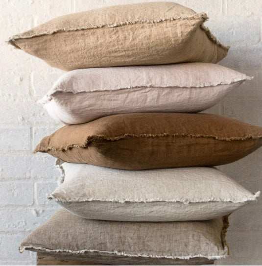 Hale Mercantile Cushion Euro Flocca Linen 65/65