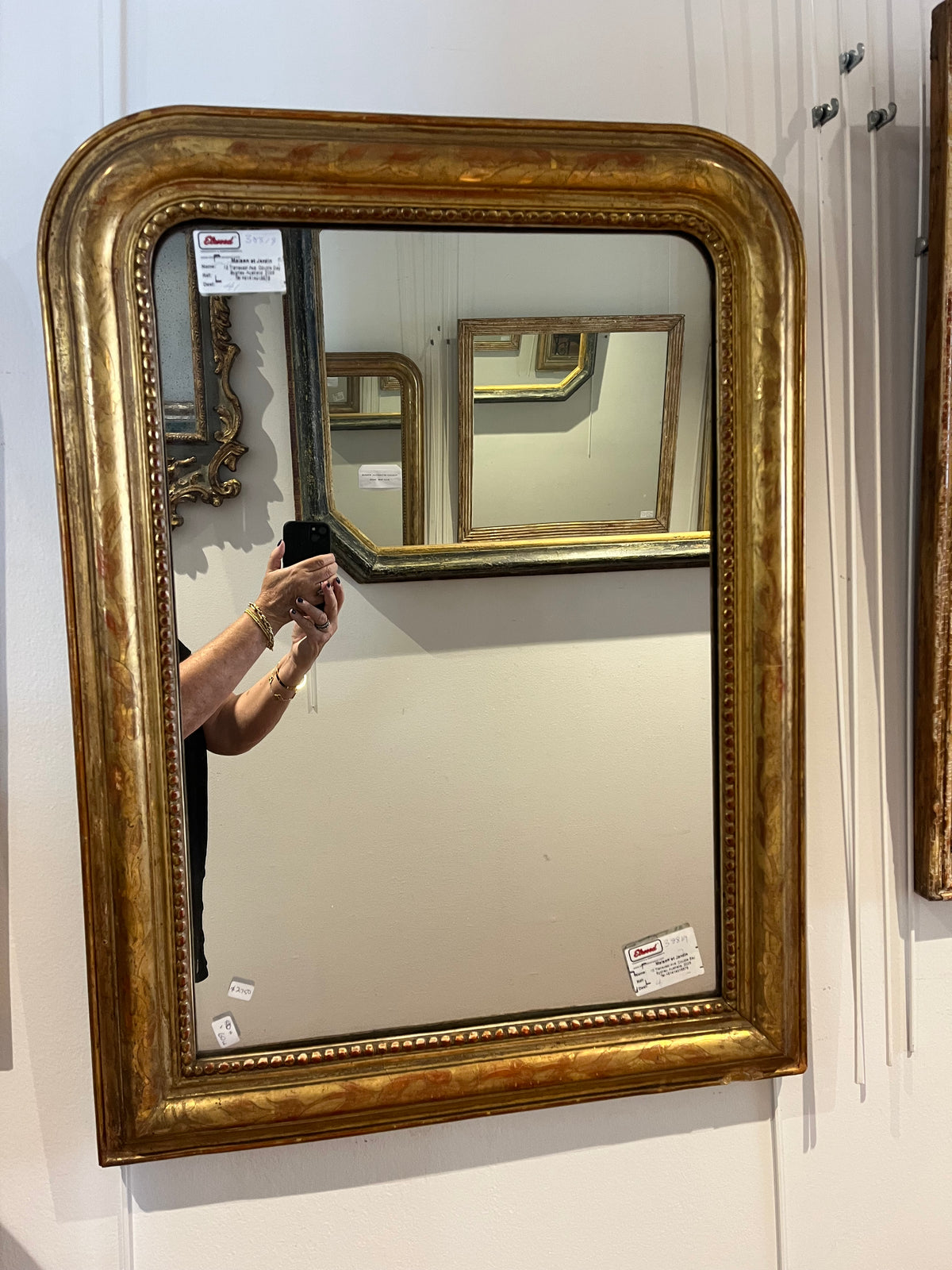French Louis Phillipe mirror H80 W60