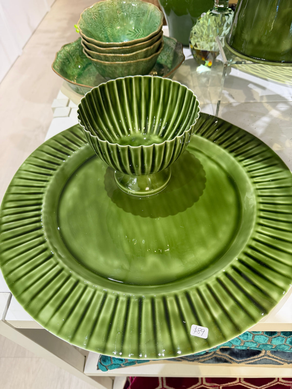 Platter green Large  D40