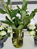 Vase Chartreuse green H27