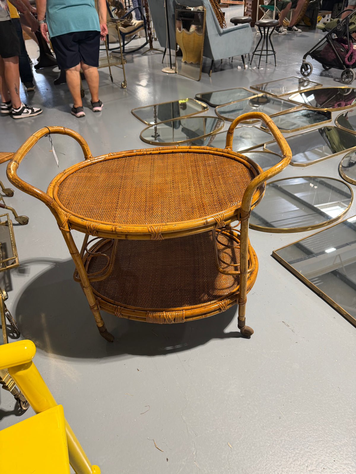 Wicker trolley vintage