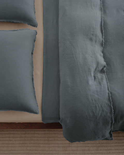 Hale Mercantile Flocca Linen Doona cover QUEEN