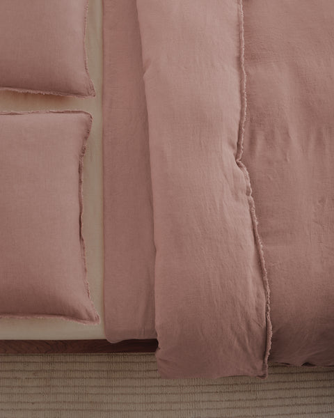 Hale Mercantile Flocca Linen Doona cover SUPER KING