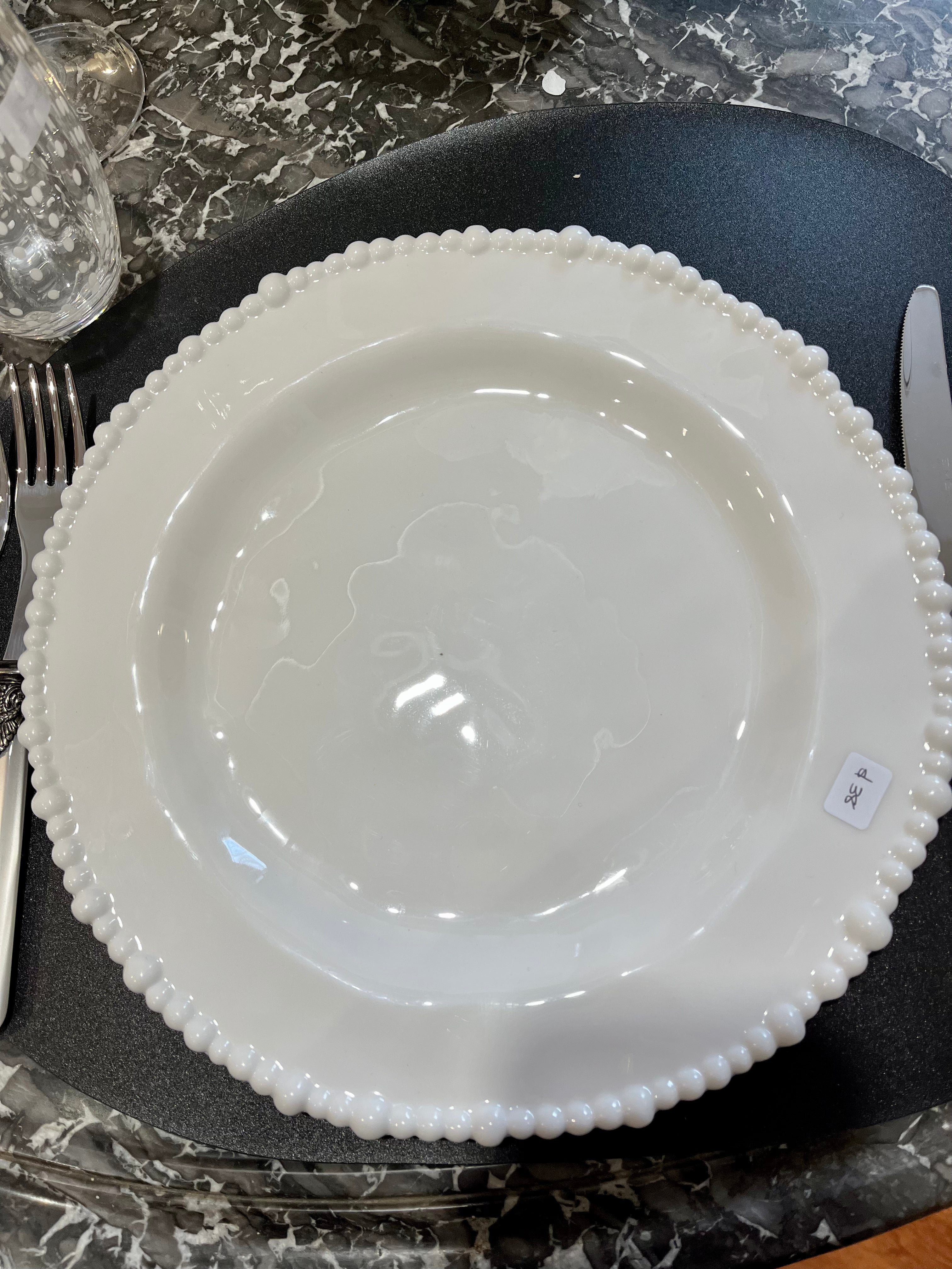 Melamine beaded plate dinner 28cm