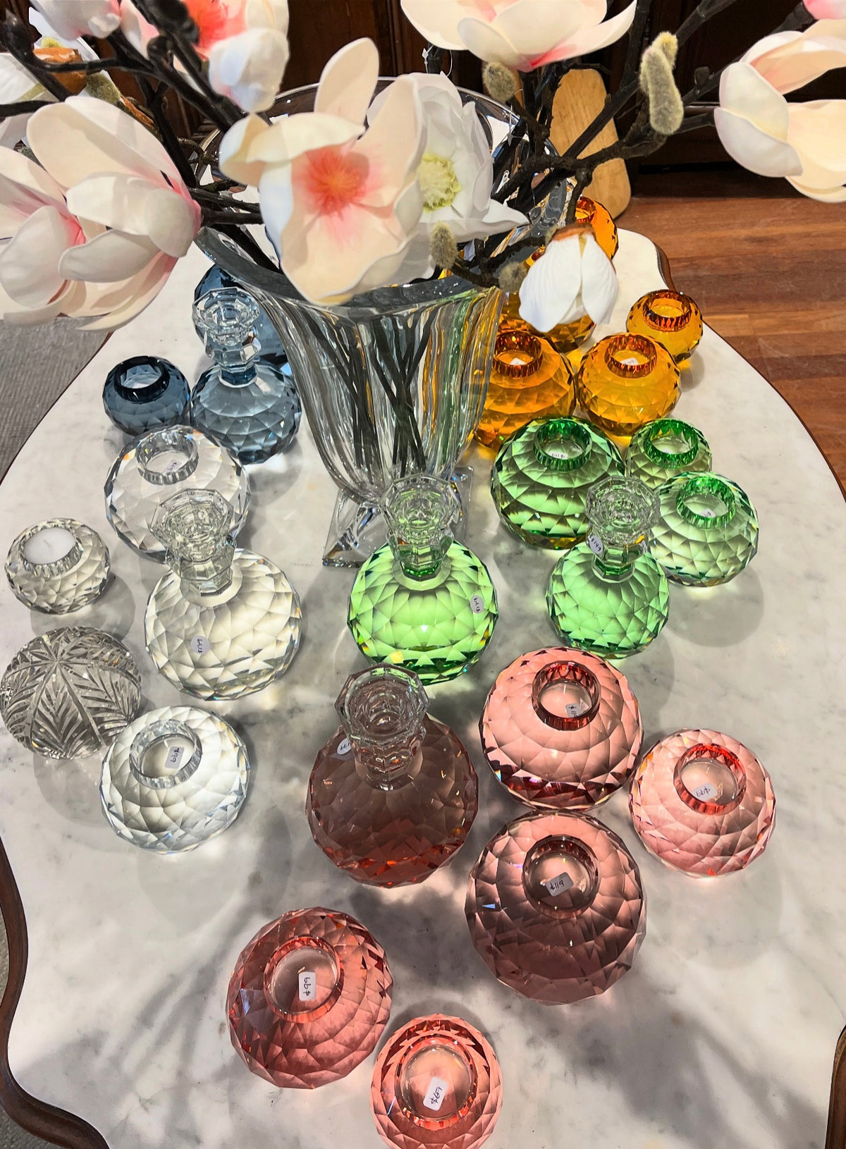 Tea light holders glass 10cm
