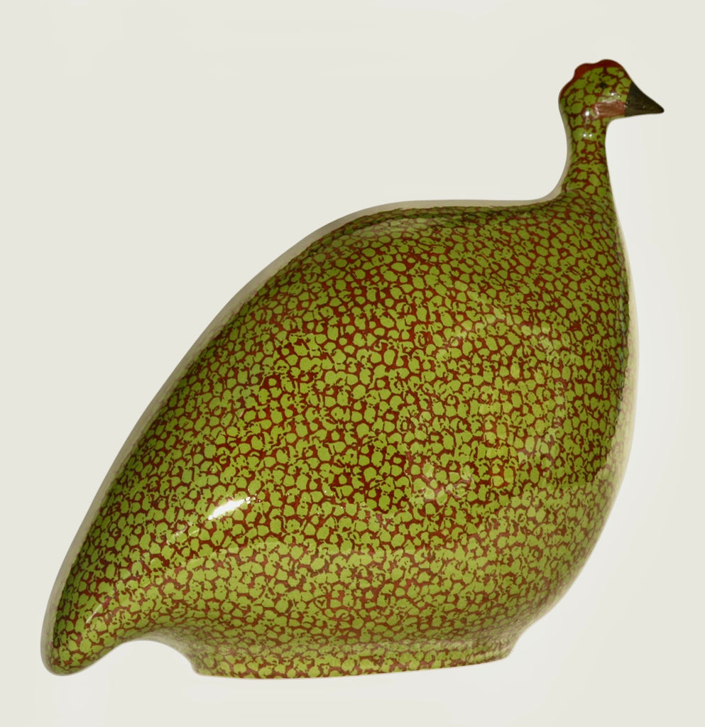 Guinea fowl green spotted Bordeaux Medium