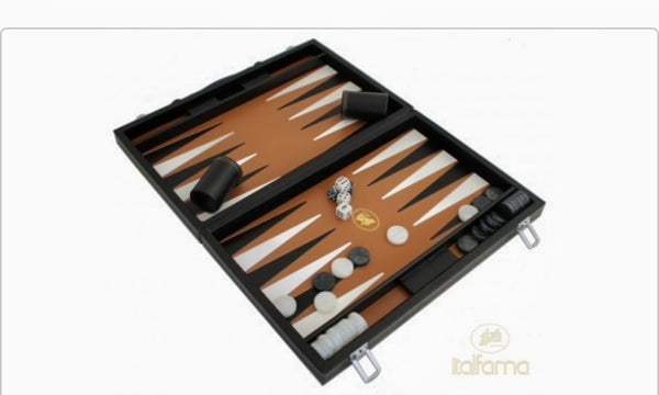Backgammon set black