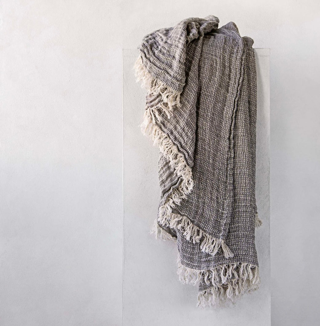 Hale Mercantile Throw crush linen