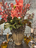 Vase ceramic rose blooms taupe  XL