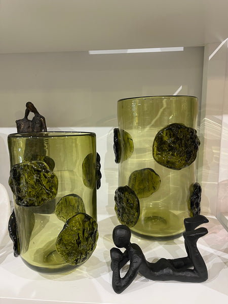 Vase Chartreuse green H27