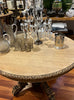 Centre French table bleached oak L125 x D115 x H75