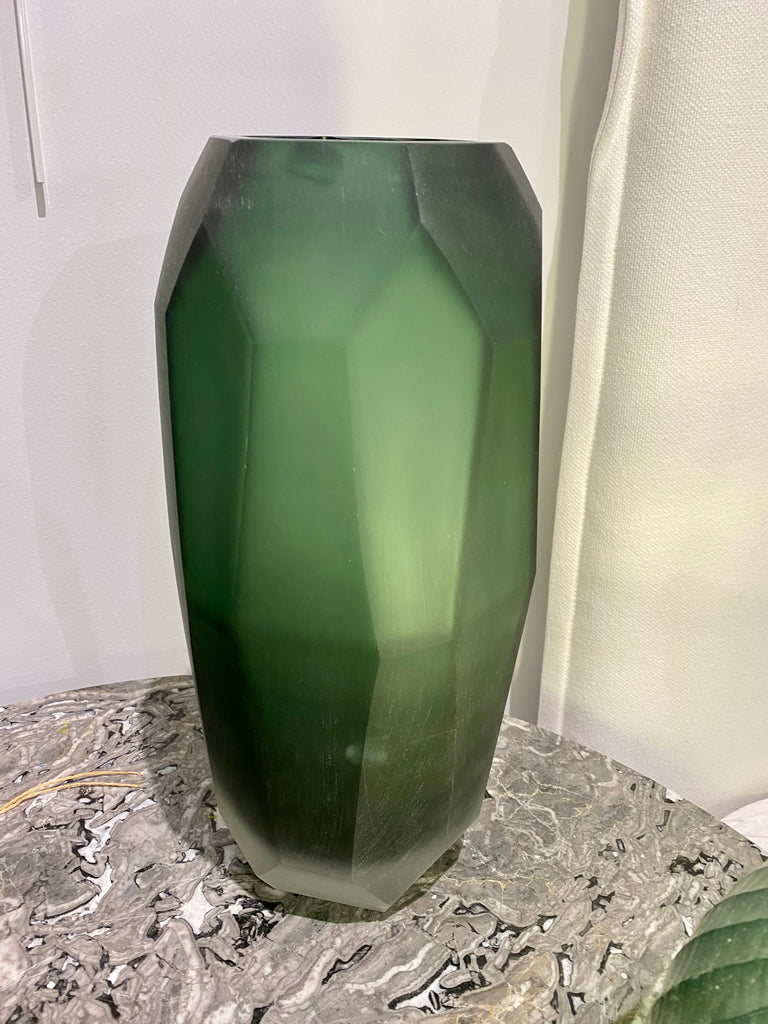 Vase tall emerald