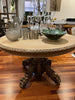Centre French table bleached oak L125 x D115 x H75