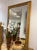 French gilt reeded mirror H124 W80
