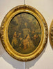 French oval gilt painting
