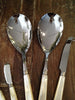 Italian Serv spoon & knife Set - Ivory Vendome