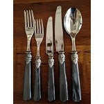 Italian Cutlery Set - Charcoal Naples