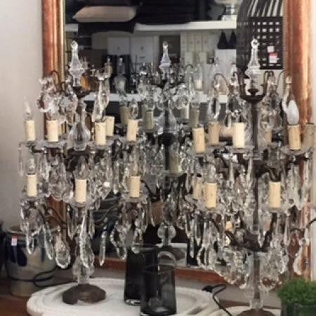 Chandelier table electric 12 arm