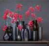 Vase Glass tall grey