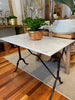 Bistro table marble top