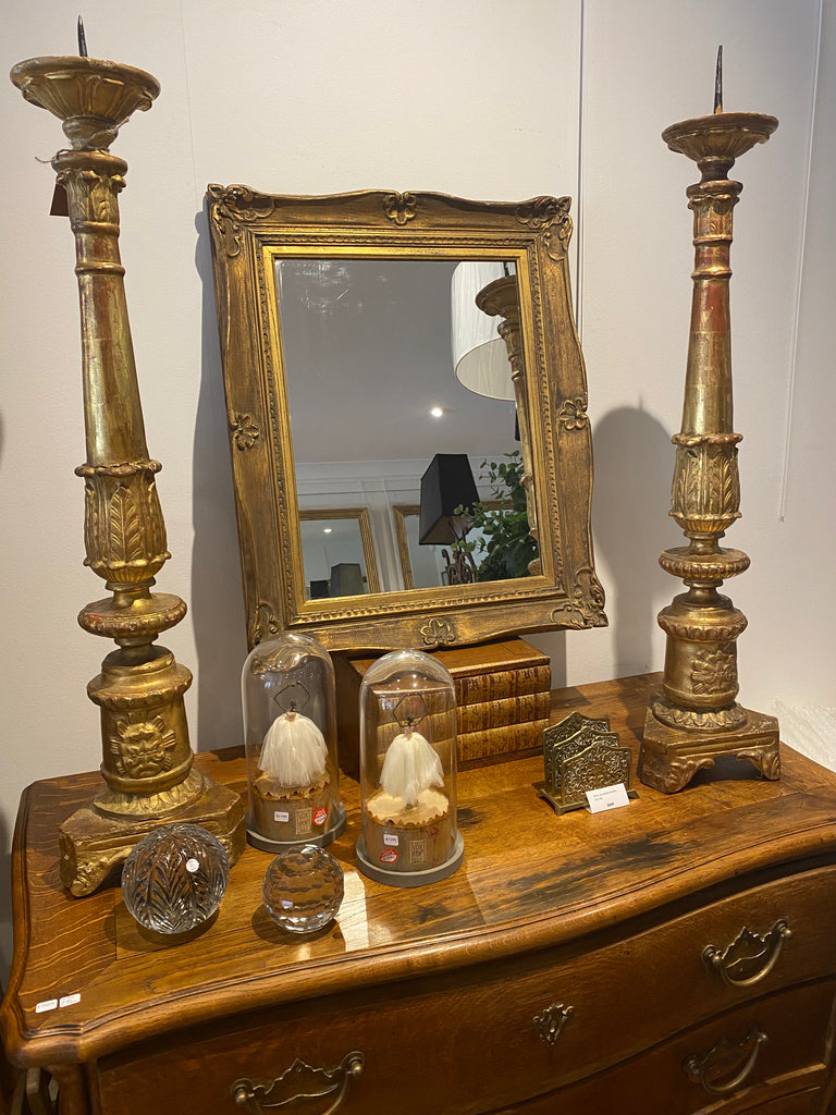 Candleholders/torcheres giltwood pair