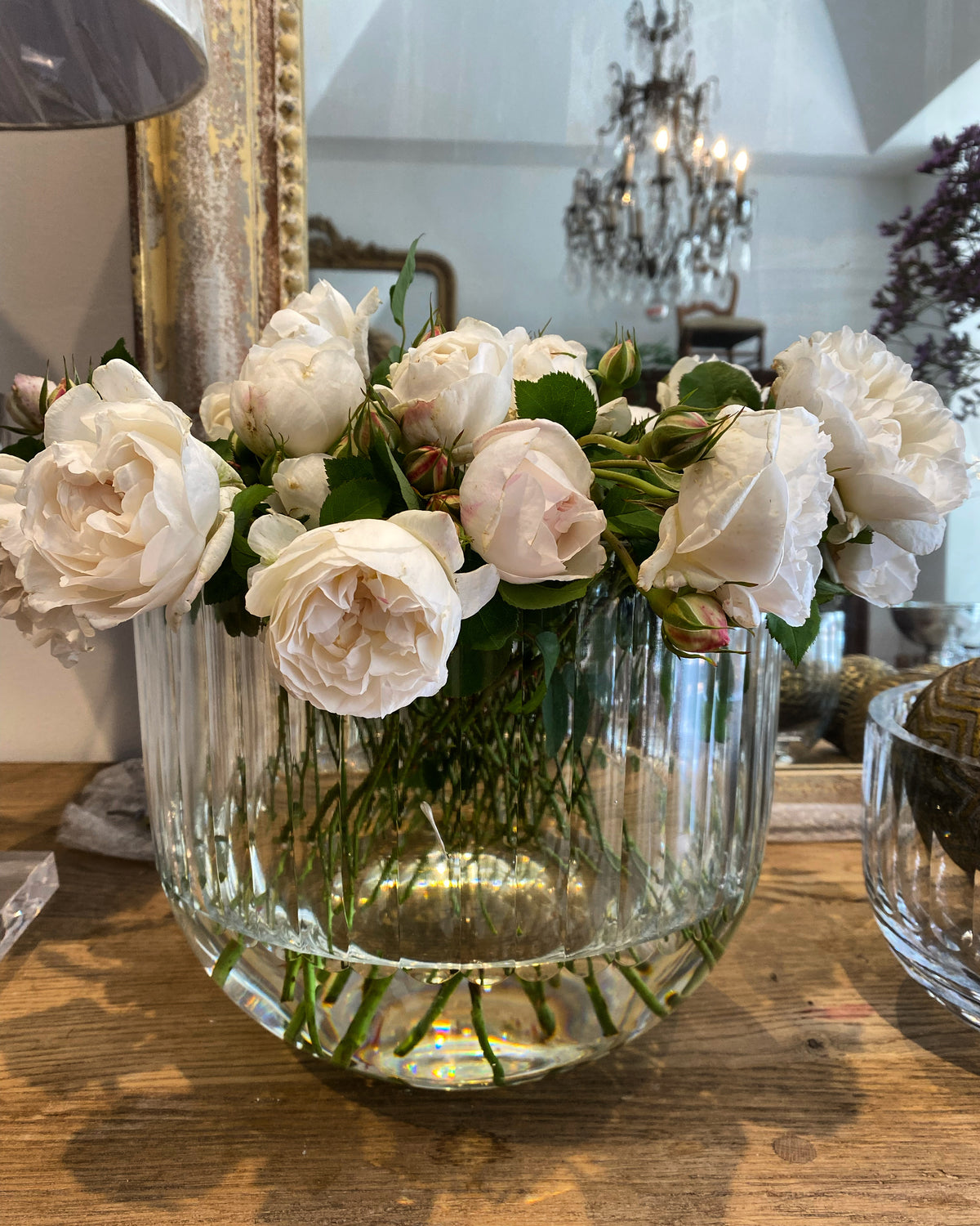 Vase Glass curved XL