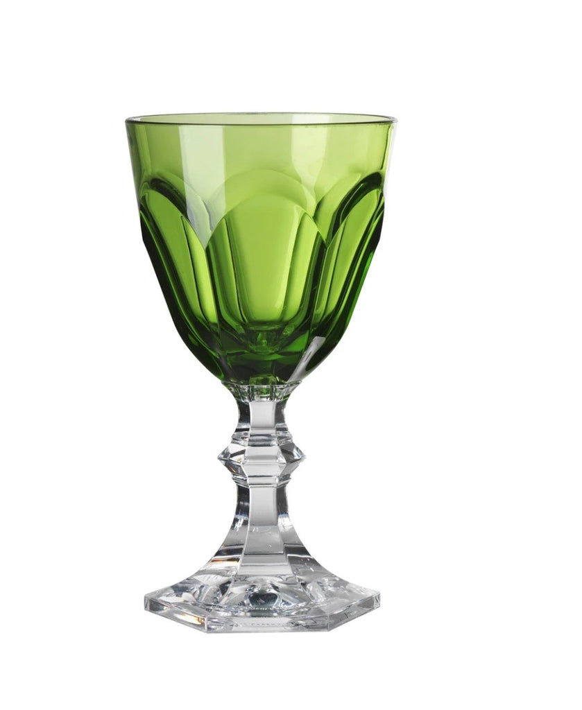 Mario L wine glass set of 6 green
