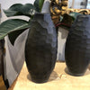 Vase Glass tall grey