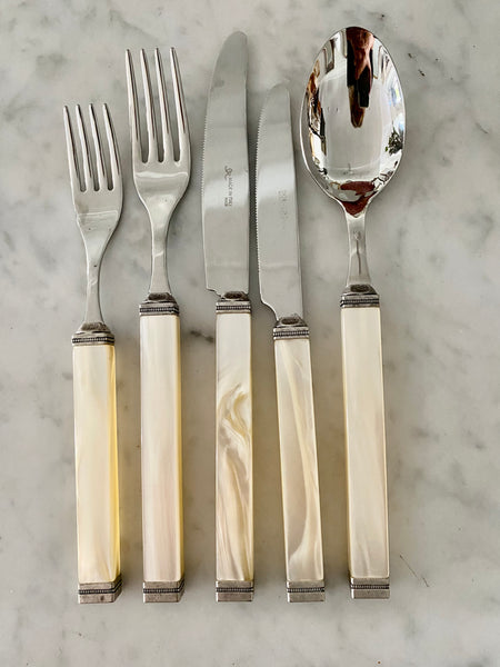 Italian Cutlery Set - Ivory Capri